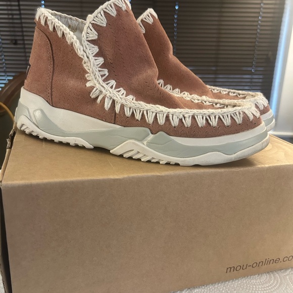 Mou Other - Mou Tan and Cream Ankle Boots